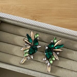 Emerald Jewel Fashion Earrings ✨